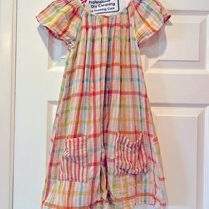 Tucker and Tate girls rainbow plaid dress 7